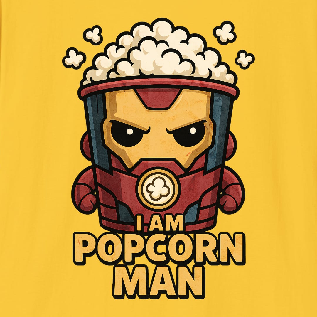 I Am Popcorn Man Tee