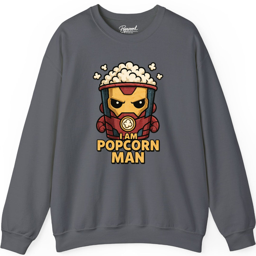 I Am Popcorn Man Crewneck