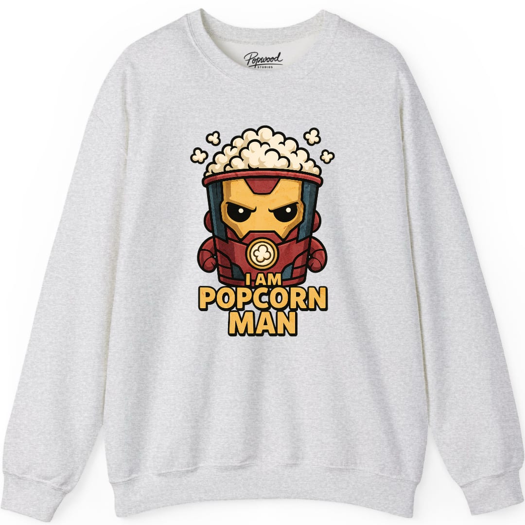I Am Popcorn Man Crewneck