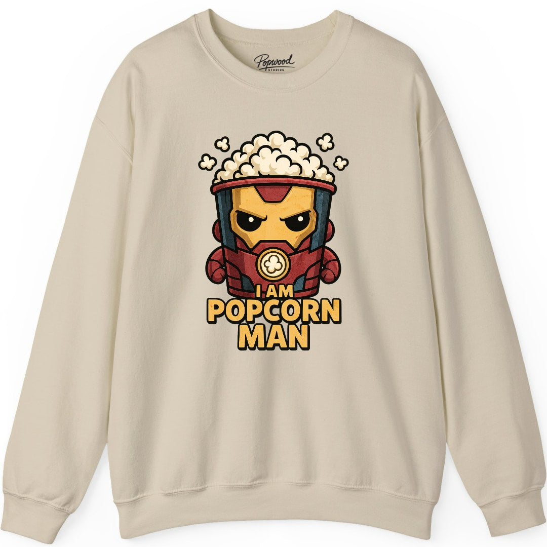 I Am Popcorn Man Crewneck