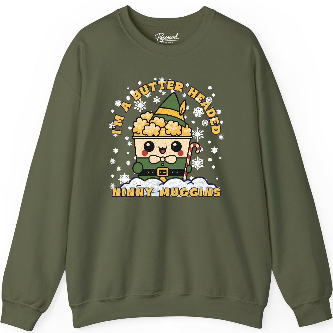 Ninny-Muggins Elf Crewneck