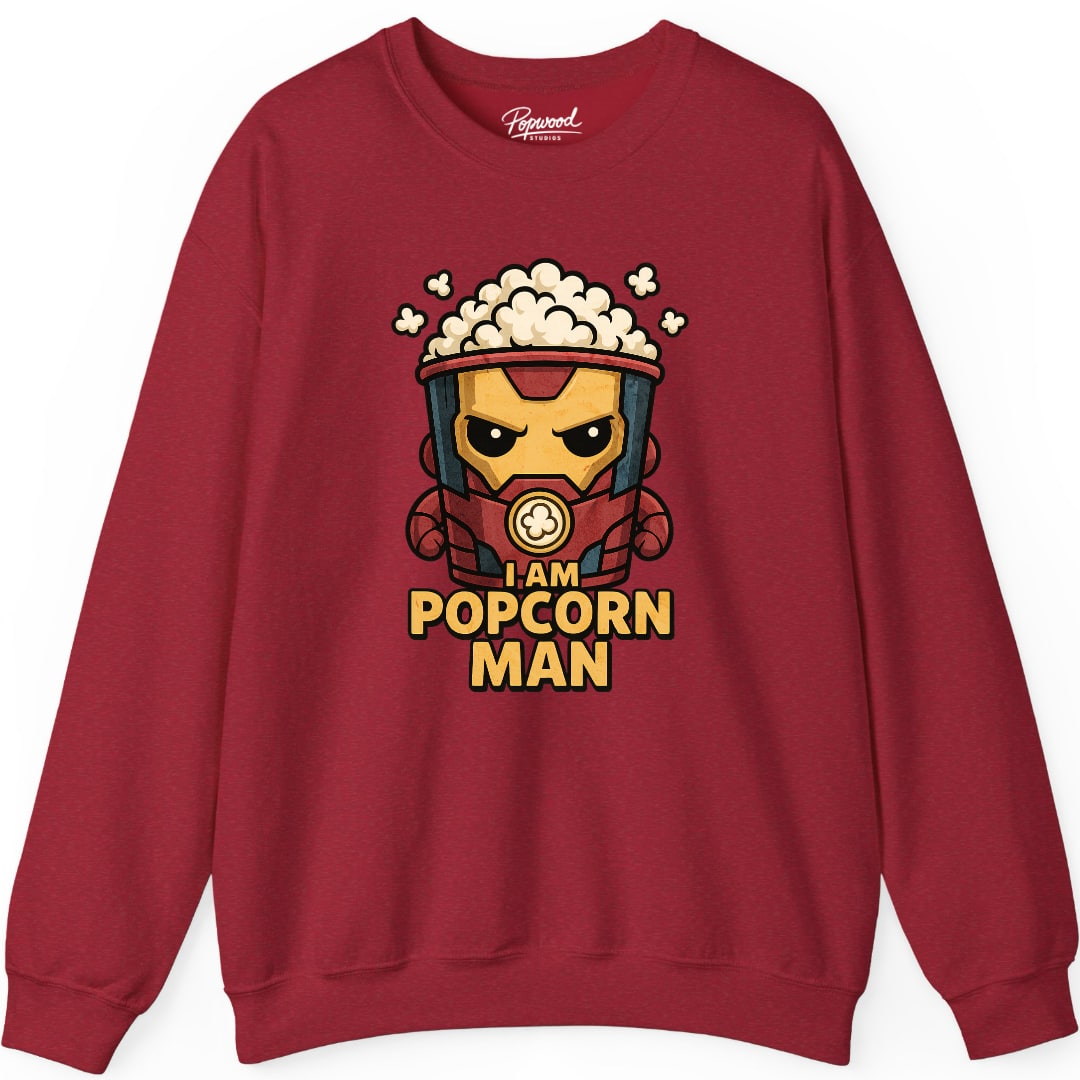 I Am Popcorn Man Crewneck