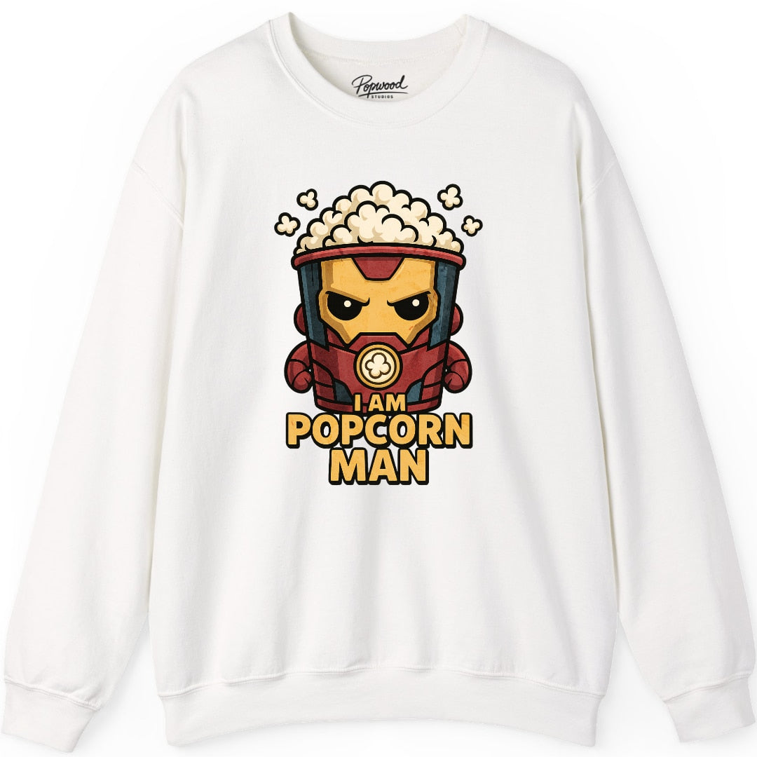 I Am Popcorn Man Crewneck